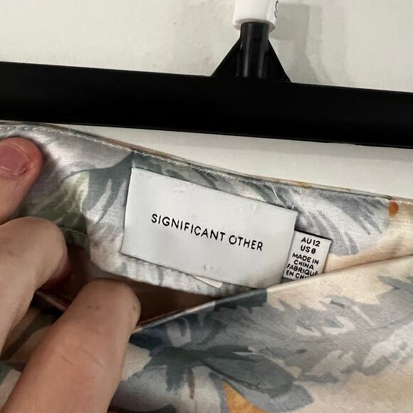 Significant Other Mimi Floral Midi Skirt Size 8 - Picture 2 of 3